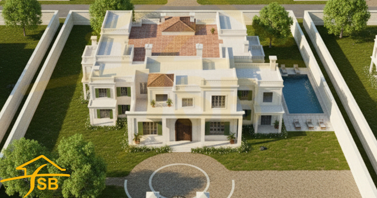 3D Front Elevation 1 Kanal House Plans (4)